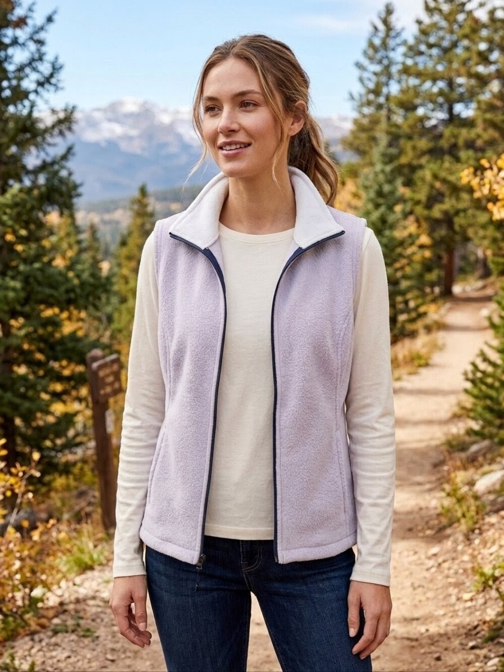 Avalanche Performance Lavender Fleece Vest S